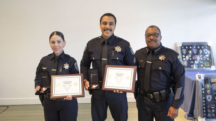 Officers Vanessa Alvarado and Kenneth Embry