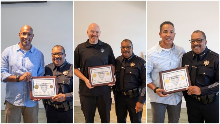 Retired Officers Philippe Briggs, Kevin Dodd, and Paul Kunstmann