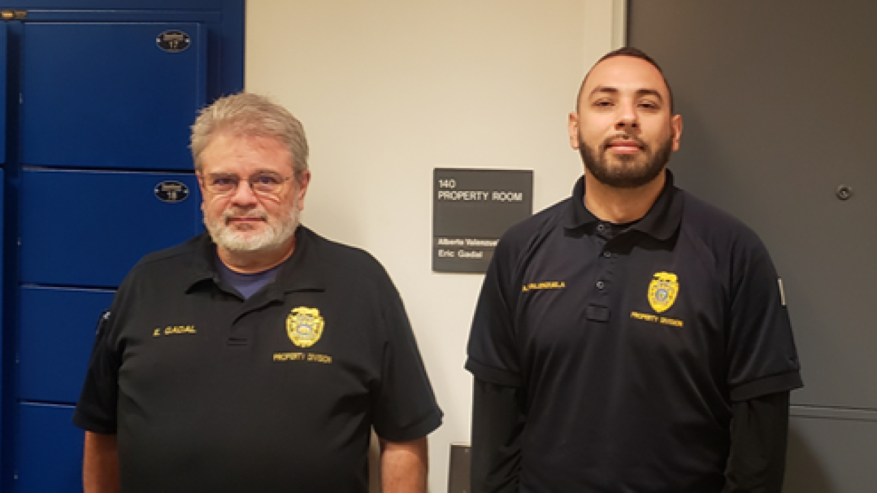 UCPD Property Officers Eric Gadal and Albert Valenzuela