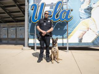 Officer Larry Johnson and K-9 Blake